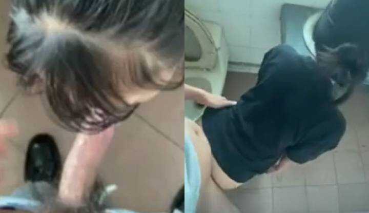 PaliTube - ระหว่างฝึกงาน สาวน้อยแนวคอนทราสต์ของบอสชอบอ้อนให้ไปห้องน้ำด้วยกันตอนพักกลางวัน และหีสีชมพูสวยๆ นั่นยั่วเย้าฉัน