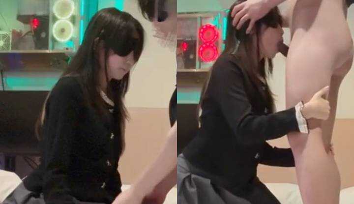 PaliTube - สุนัขตัวเมียหนุ่มสาวมาก ขนาดใหญ่ สูญเสียความบริสุทธิ์ ขณะสวมเสื้อผ้าสีดำหนา กำลังช่วยทางปากให้เจ้านายครั้งแรก ยังไม่ชำนาญนัก