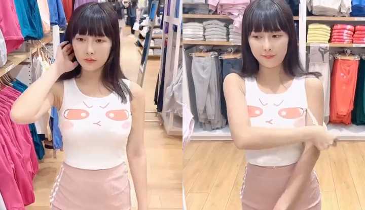 PaliTube - เด็ด สาวหื่นถอดบราในร้านยูนิโคล่