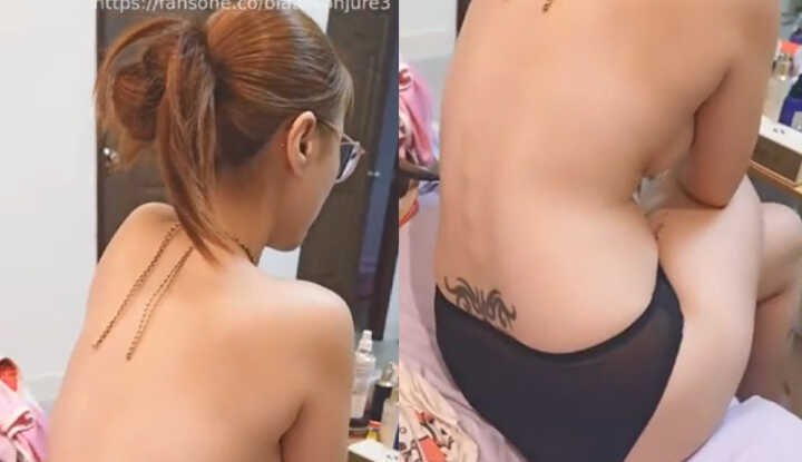 PaliTube - Meng Meng กำลังกินอยู่ แต่มันร้อนเกินไป ทำให้เธอไม่มีทางเลือกอื่นนอกจากถอดเสื้อผ้าออกให้หมด