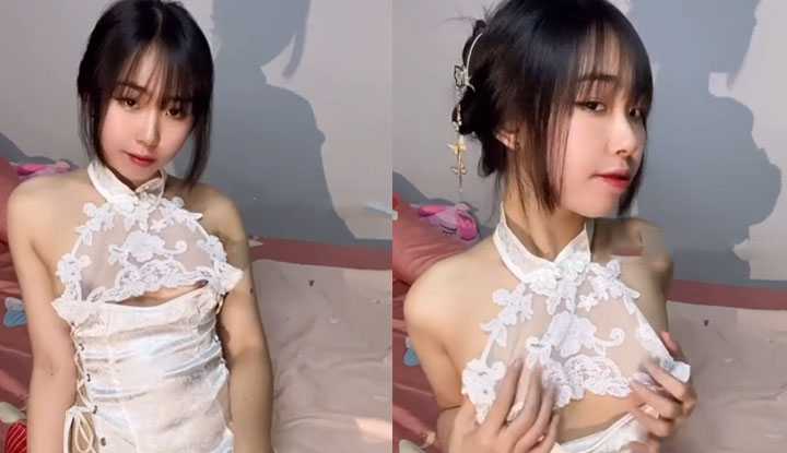 PaliTube - ชุดกี่เผ้าขาวแบบนี้  ยั่วใครให้เด้าได้บ้าง