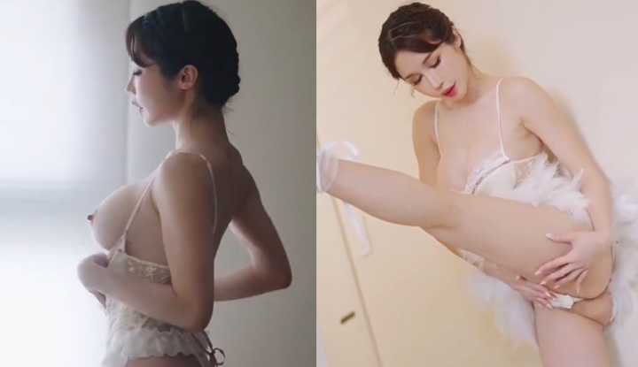 PaliTube - Dreamy busty goddess, Swan Lake ballet costume lewd woman, super saucy hard fuck honey butt tender hole, squeezing essence crazy shooting top-grade honey milk