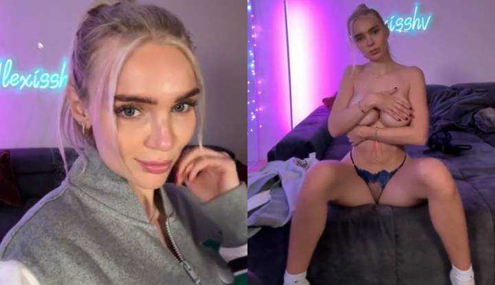 PaliTube - การแสดงสตริป 5 นาทีของ Alexis Blond's Alexisshv – คุณยังพอใจอยู่ไหม?