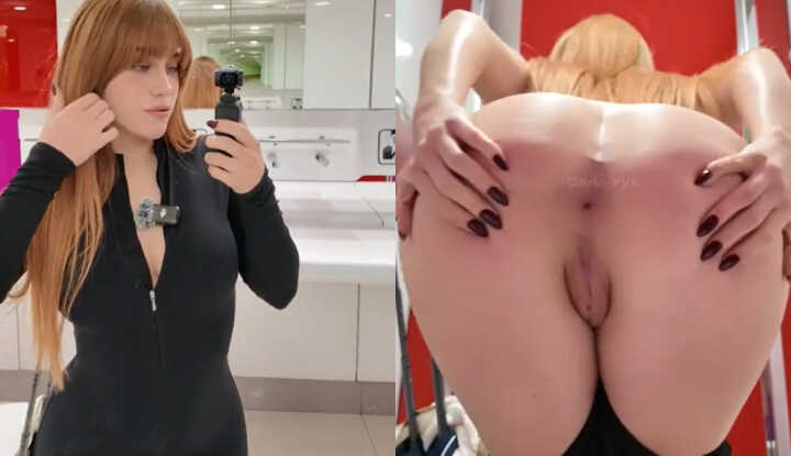 PaliTube - ในห้องน้ำของสนามบิน Carla หยุดไม่ได้ที่จะเริ่มเล่นกับหี