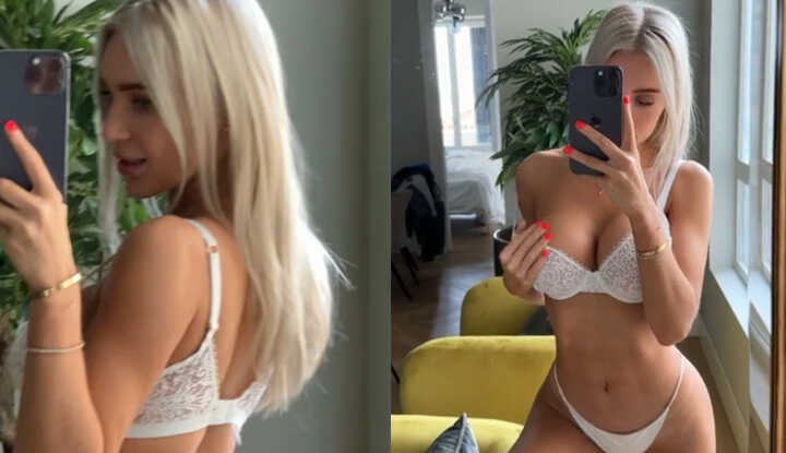 PaliTube - Alexis ที่ผมบลอนด์และชื่อ Alexisshv ถูกเพื่อนบ้านเห็นโดยบังเอิญ ซึ่งทำให้ฉันตื่นเต้นมากขึ้น~