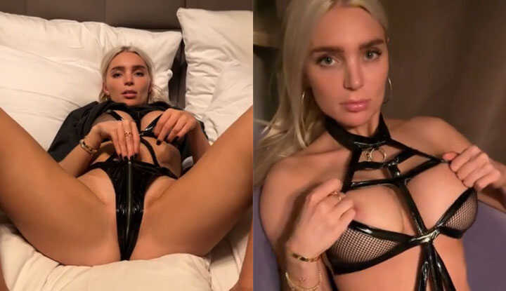 PaliTube - Alexis Blond-100% อันตรายจากโรค!!! คุณชอบลาเท็กซ์และหนังด้วยไหม ฉันว่ามันร้อนแรงมากสำหรับการยั่วเย้าก่อนมีเซ็กส์... แต่เฉพาะ... ถ้าฉันยืนเปลือยกายสนิทต่อหน้าคุณได้ในตอนท้าย MYM video leak