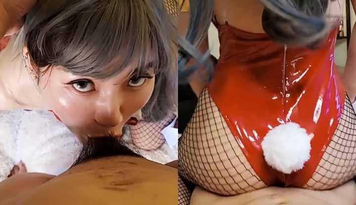 PaliTube - เล่นเป็นกระต่ายขอมีเพศสัมพันธ์~ ตื่นเต้นเกินไปแล้วยิงตรงเข้าไป