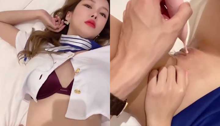 PaliTube - แอร์สาวหีฟิต โดนล้วงนิดเดียวก็หีเยิ้มพร้อมเย็ด