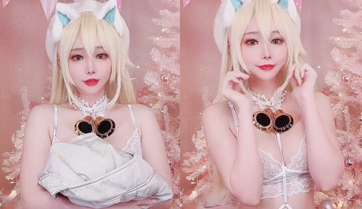 PaliTube - แมวหญิงน่ารัก อายุสงสารกำลังแทรกเข้าไปในรูเล็ก ๆ ของตัวเอง