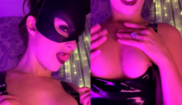 PaliTube - Brookelynne Briar นำเสนอวิดีโอ OnlyFans Latex Femdom CEI ที่รั่วไหล