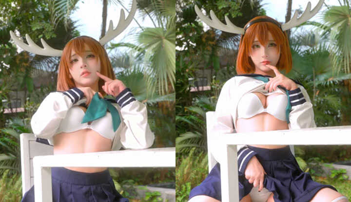 PaliTube - เบื้องหลังการถ่ายภาพของ yuumeilyn ที่ cosplay เป็น Shikanoko ตอนที่ 1 จาก 2 ของคลิปหลุด OnlyFans