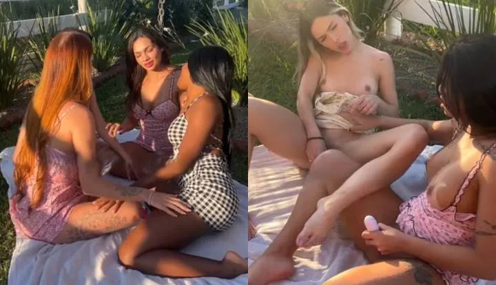 PaliTube - คลิปหลุดวิดีโอ OnlyFans ของ Marcela Soares ที่เป็นเซ็กส์กลุ่มสี่คนแบบเลสเบี้ยน