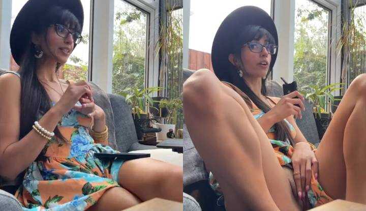 PaliTube - Aaliyah Yasin - ฉันอยู่บ้านกำลังมือและโชว์นม คลิป Onlyfans หลุด