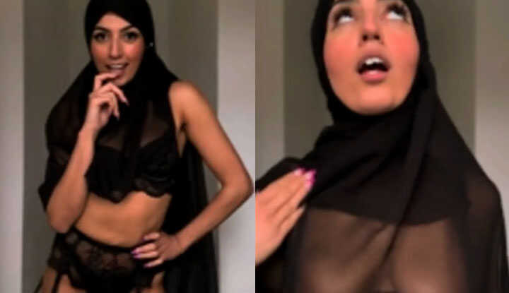 PaliTube - Aaliyah Yasin-ฉันชอบแกล้งคุณด้วยฮิญาบของฉัน เนื้อผ้าบางๆ ดูดีกับผิวของฉันไหม Onlyfans video leaked