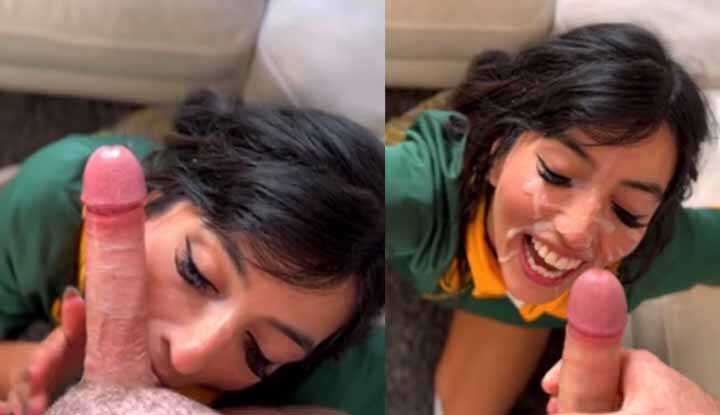 PaliTube - Aaliyah Yasin-ฉันต้องทำให้เขามีอารมณ์ดีขึ้นโดยให้เขาแตกใส่หน้าฉัน Onlyfans video leaked