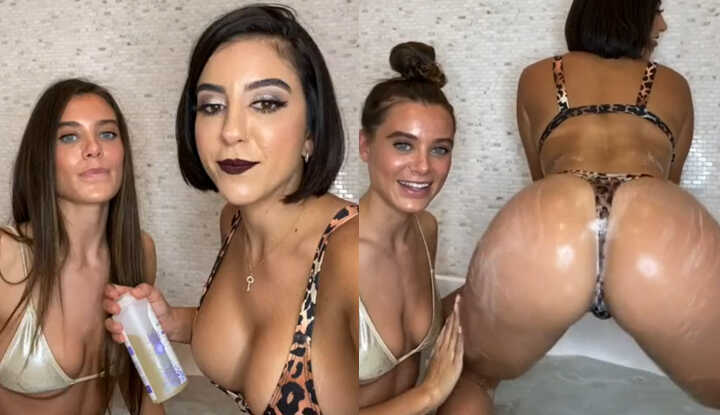 PaliTube - Lena The Plug-Cum watch 2 สาวสกปรกอาบน้ำ! Onlyfans video leaked