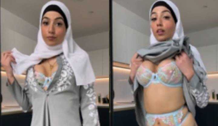 PaliTube - Aaliyah Yasin - ชุดสุดน่าหลงใหลใต้เสื้อคลุมยาว OnlyFans video leaked.