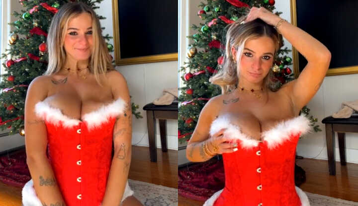 PaliTube - Kaitlyn Krems - ของขวัญวันคริสต์มาสของคุณมาถึงแล้ว OnlyFans video leaked