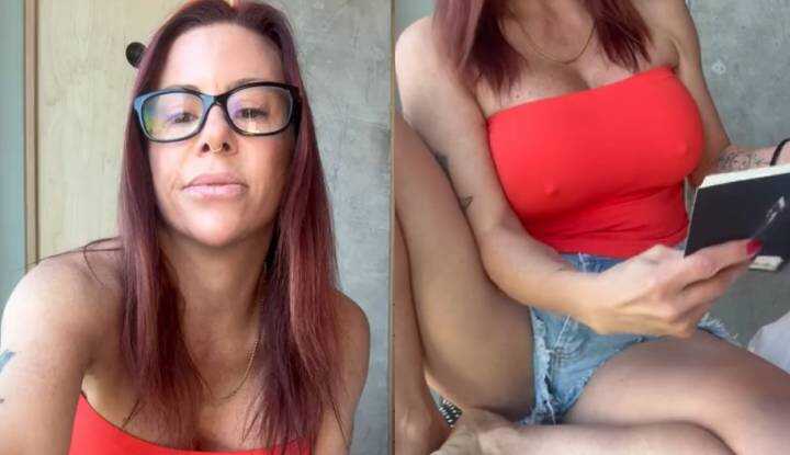 PaliTube - Alexis Fawx - กำลังอ่านหนังสืออยู่หรือมองนมฉัน? Onlyfans video leaked.