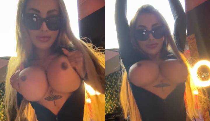 PaliTube - CJ Miles - แอบดึงนมใหญ่ของเธอออกมาและเต้นรำเล็กน้อย Onlyfans video leaked