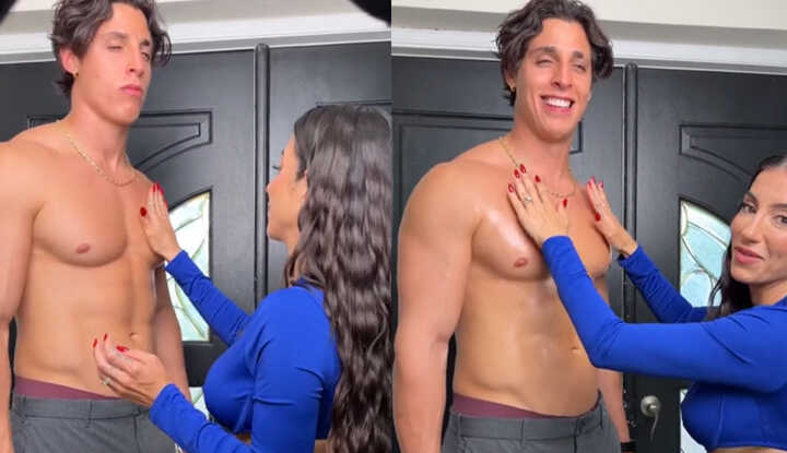 PaliTube - Lena The Plug, Youssef Khelil - มาช่วยหนุ่มกล้ามแน่นทาโลชั่น OnlyFans video leaked