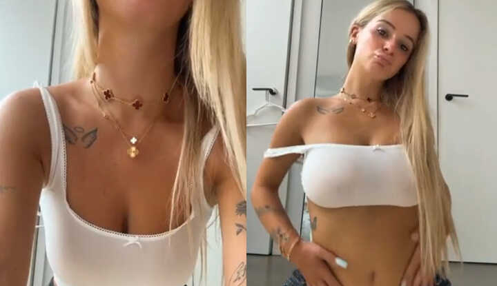 PaliTube - Kaitlyn Krems - เผยเส้นร่างของหน้าอก Onlyfans video leaked