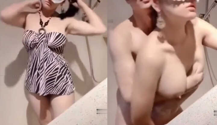 PaliTube - บุกเข้าไปในห้องน้ำแบบเปลือยกาย เย็ดนม G-cup ขนาดใหญ่และหีสวยอย่างบ้าคลั่งในแอคชั่นจริง
