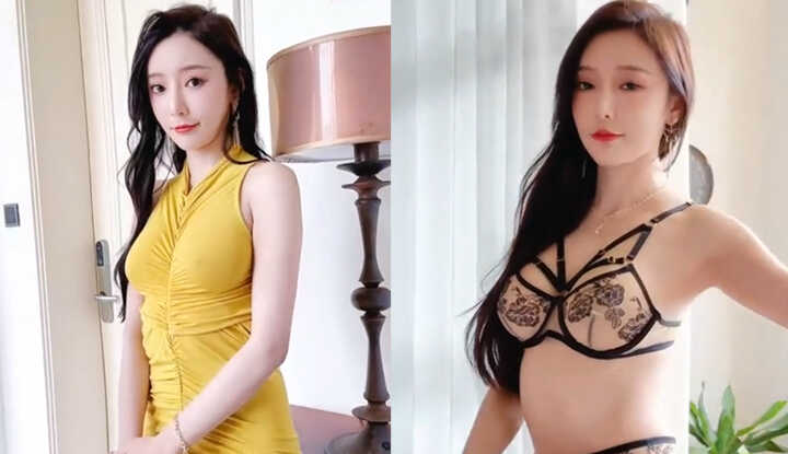 PaliTube - Xiuren: หวาง ชินหัว ญานนี่ 'กระโปรงรัดรูปสีเหลือง' 1