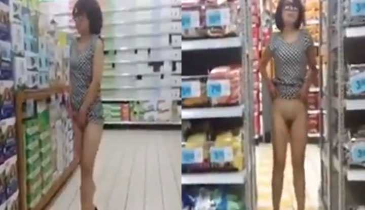 PaliTube - สาวใจกล้าไม่ใส่กางเกงใน เดินเลือกซื้อของในห้าง