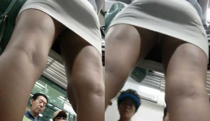 PaliTube - (เกาหลี)แอบถ่ายใต้กระโปรงสาวในรถไฟฟ้า19