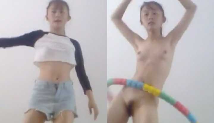 PaliTube - สาวกางเกงสั้นกลัวชุดเปียกเหงื่อเลย แก้ผ้าออกกำลังกาย
