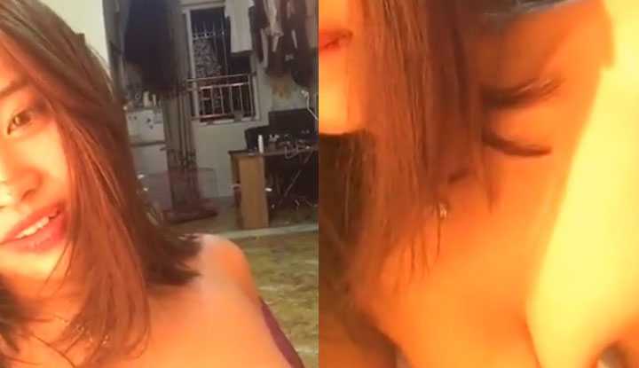 PaliTube - สาวสวยใจดี โชว์นมเป็นบุญตา