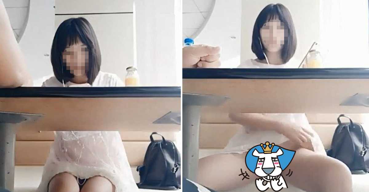 PaliTube - เด็ด สาวนั่งหีโผล่ในร้านอาหาร ตั้งใจหรือไม่ตั้งใจกันแน่นะ