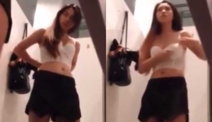 PaliTube - สาวน่ารัก เปลี่ยนเสื้อในห้องน้ำก็ขอล้วงซะหน่อย2