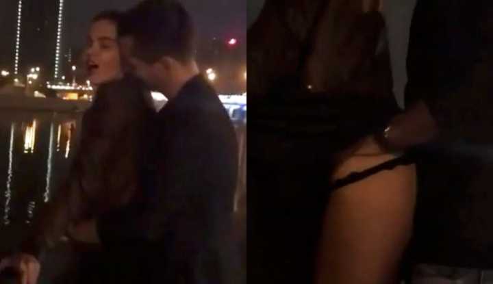 PaliTube - [ยุโรป]  คู่รักวัยใสเกิดอารมณ์ตอนไปเดท ก็เลยชวยกันเย็ดริมน้ำเลย จบๆ