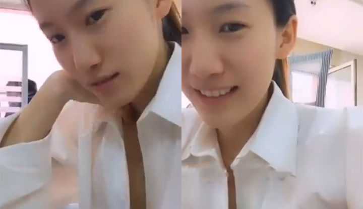 PaliTube - สาวออฟฟิศแอบช่วยตัวเองใต้โต๊ะทำงาน ทั้งที่ข้างๆ มีผู้ชายนั่งอยู่