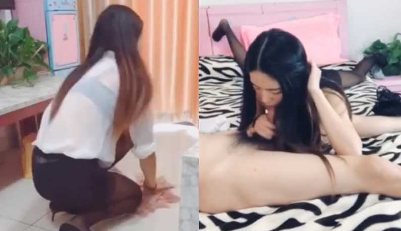 PaliTube - สาวทำความสะอาดเดลิเวอรี่มาบริการถึงบ้านขนาดนี้ ต้องขอแตกในแล้วล่ะ