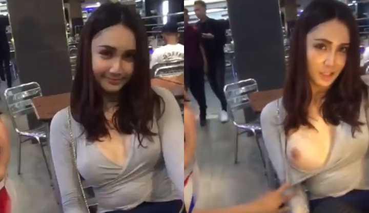 PaliTube - สาวนมโตล้วงนมมาโชว์กลางร้านอาหาร