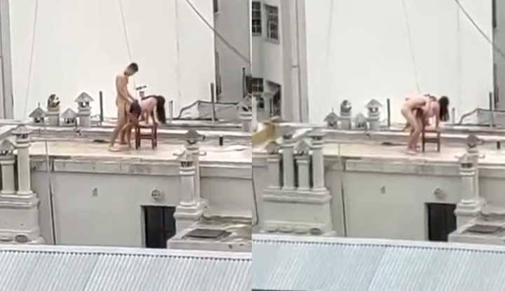 PaliTube - สาวยุโรป ชวนแฟนมาเย็ดบนดาดฟ้า ฟินๆๆ ไม่อายคน