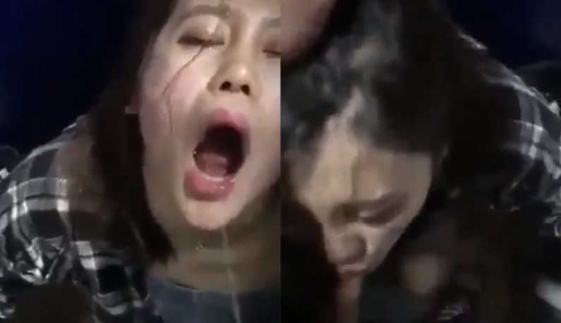 PaliTube - สาวสวยเมาโดนสาดน้ำฉี่ แล้วเริ่มเป่า