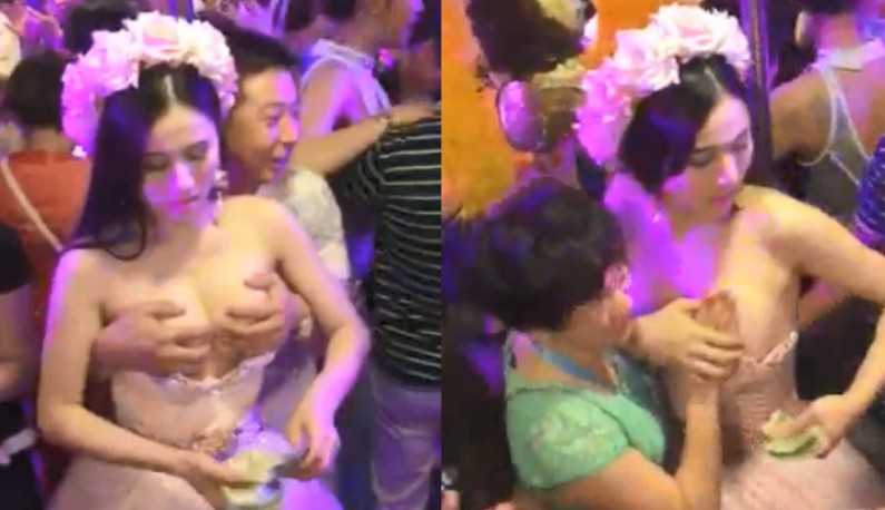 PaliTube - งานแต่งสุดฮอด เจ้าสาวนมใหญ๋เปิดให้จับนม