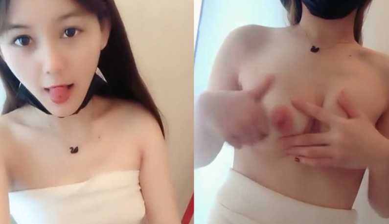 PaliTube - สาวตาโตเปิดเล่นหีเขย่านม