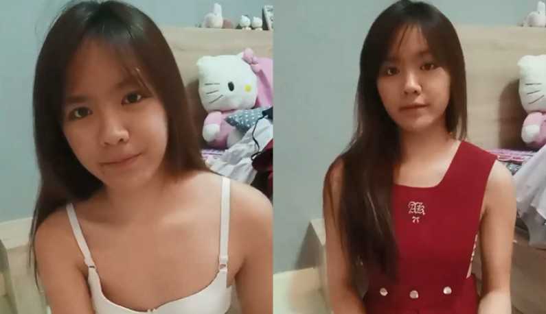 PaliTube - [เอเชียตะวันออกเฉียงใต้] สาวหน้าตาสดใส วิดีโอคอลกับรุ่นพี่ เปลี่ยนชุดให้ดูด้วย