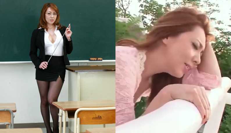 PaliTube - (ญี่ปุ่น) พาคุณครูสาวออกมารับลมหนาวที่ดาดฟ้า