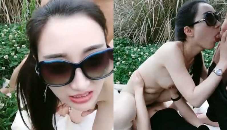 PaliTube - พี่สาวแว่นดำอยากลอง 3P เอาให้น้ำแตกเลย