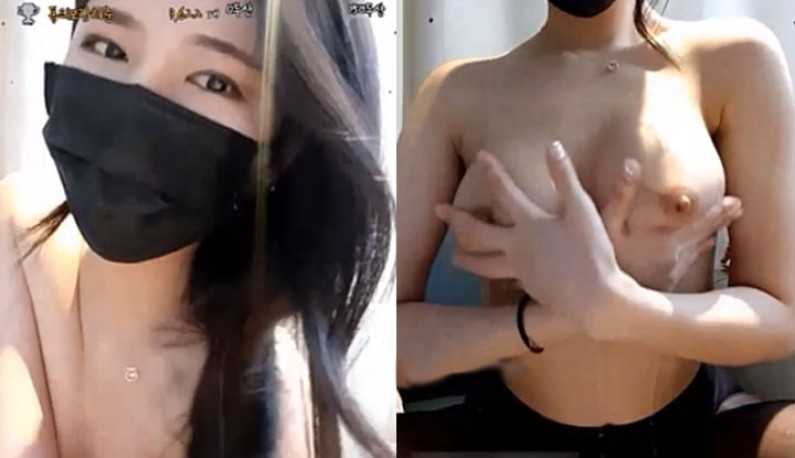 PaliTube - [เกาหลีใต้] สาวสวมหน้ากากโชว์นมสด! ถึงกับซู้ดปากเมื่อเธอเอาหน้ากากออก!