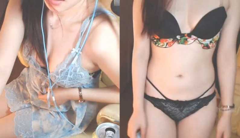 PaliTube - [เกาหลี] เสียงของสาวไลฟ์สดหลังจากดื่ม ~ ชั้นในตัวใหม่ พี่ชอบมั้ยจ๊ะ ~