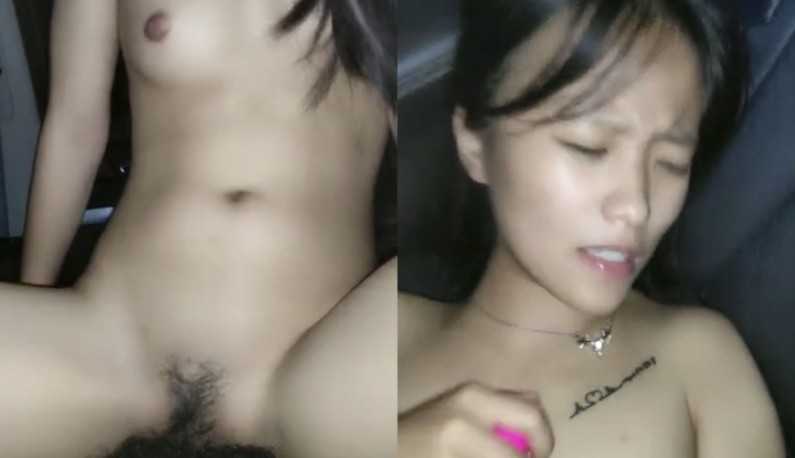 PaliTube - สาวผมยาวเล่นเสียวบนรถกับคุณลุงควยโต