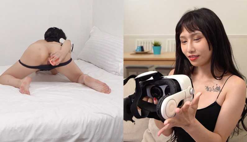 PaliTube - (ตัวอย่าง) แฟนไม่อยู่บ้านขอใช้ VR มาเสียวหีแทนแหละกัน