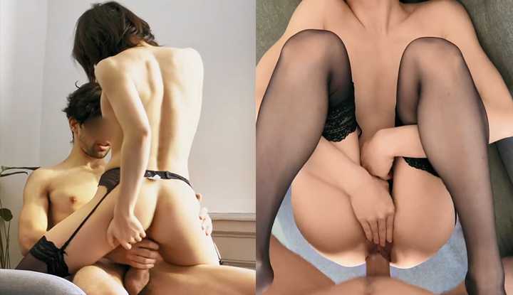 PaliTube - สาวถุงน่องดำลากชายหนุ่มไปรูดควยในห้องรับแขก รูเล็กๆ ถูกควยใหญ่เสียบจนเต็ม ~